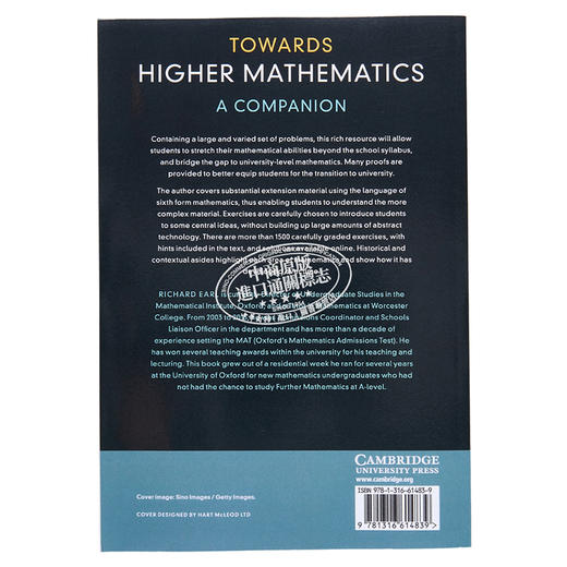 【中商原版】Towards Higher Mathematics A Companion 英文原版 通往更高等的数学 Richard Earl 商品图1