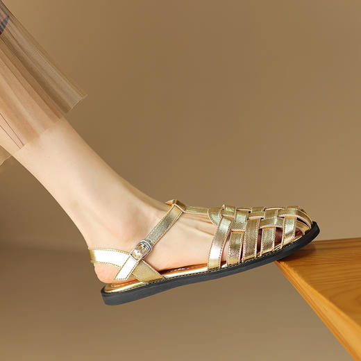 简约舒适，百搭编织罗马凉鞋HBP-5325 商品图9