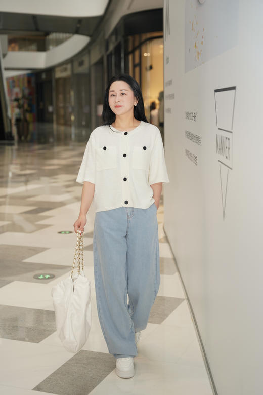 Laurel劳芮棉个性轻松带子纱箱型针织开衫LWL342M08100 商品图3