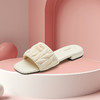 westory2023年夏季新款羊皮平底休闲百搭一脚蹬舒适外穿凉拖61751 商品缩略图1
