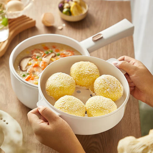 小熊（Bear）电煮锅电热锅蒸煮一体多功能锅宿舍小电锅 DRG-E15F2 商品图3