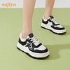 Safiya/索菲娅2023春夏新品潮流撞色休闲百搭松糕厚底星星小白板鞋SF31112437 商品缩略图12
