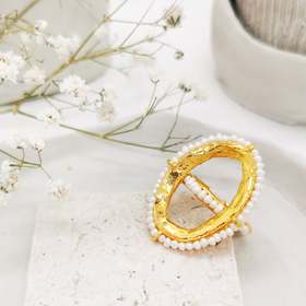 订购8周｜Elise Tsikis-ISOS-珍珠 圆环 戒指［美国设计师］