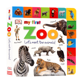 英文原版 My First Zoo Let's Meet the Animals My First系列动物园 低幼早教启蒙认知纸板书 英文版 进口英语原版书籍