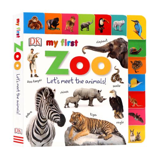 英文原版 My First Zoo Let's Meet the Animals My First系列动物园 低幼早教启蒙认知纸板书 英文版 进口英语原版书籍 商品图0