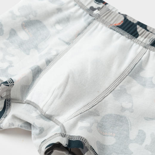 巴拉巴拉儿童内裤男童平角短裤四角宝宝中大童弹力亲肤柔软三条装 商品图3