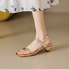 时尚公主风，水晶跟花朵凉鞋一字带蝴蝶结凉鞋MLD-AD755 商品缩略图7
