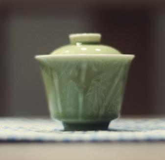 《耀州窑》竹林盖碗 商品图0