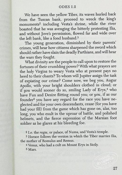 【中商原版】贺拉斯：希腊抒情颂诗颂歌集 英文原版 Horace Odes and Epodes 商品图6