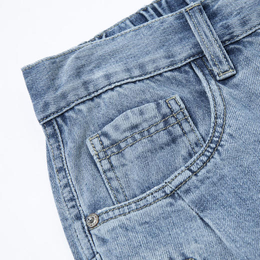 【断码清仓】HX 夏季水洗牛仔长裤C201320044101 商品图9