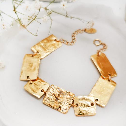 订购8周｜Elise Tsikis-Masias-金色 方片 手链［美国设计师］ 商品图2
