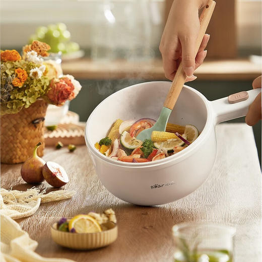 小熊（Bear）电煮锅电热锅蒸煮一体多功能锅宿舍小电锅 DRG-E15F2 商品图6