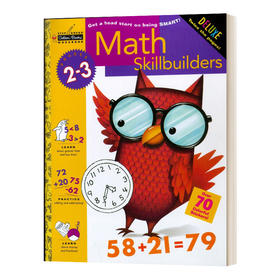 英文原版 Math Skillbuilders Grades 2-3 兰登美国小学数学技能练习册 2-3年级 英文版 进口英语原版书籍