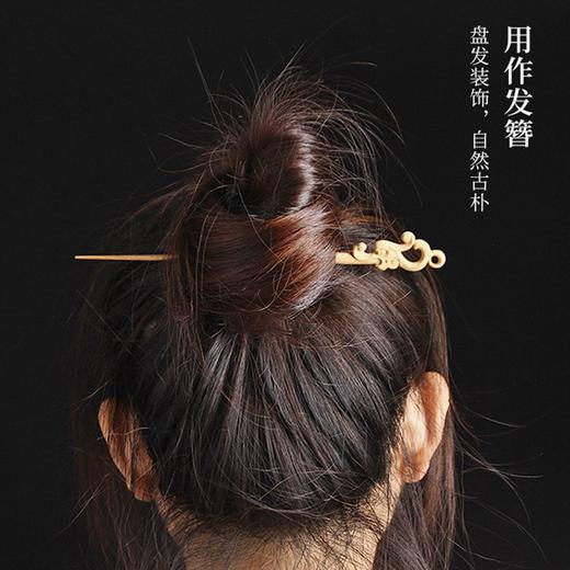 青竹茶针 簪子 竹雕普洱茶撬茶针茶刀茶锥茶拨发簪细 茶道六君子配件 商品图3