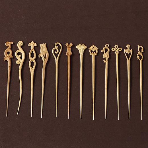 青竹茶针 簪子 竹雕普洱茶撬茶针茶刀茶锥茶拨发簪细 茶道六君子配件 商品图5