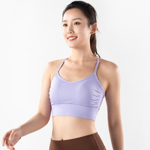 跃牌【倚窗听雨系列】褶皱聚拢防震高强度瑜伽背心Wx28-23 商品图2