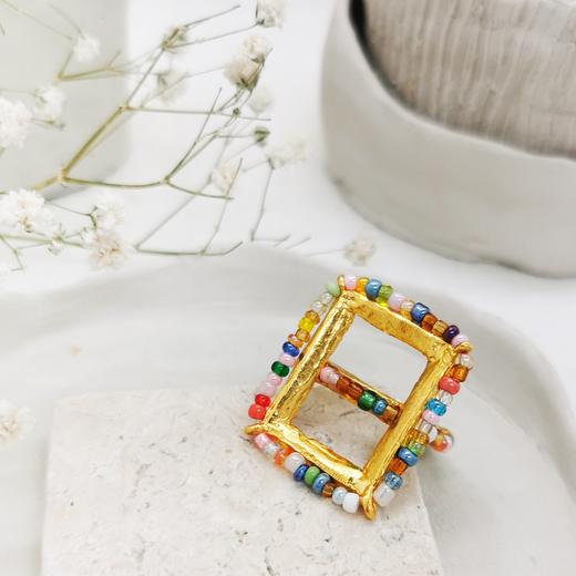 订购8周｜Elise Tsikis-Oros-彩色 串珠 戒指［美国设计师］ 商品图0