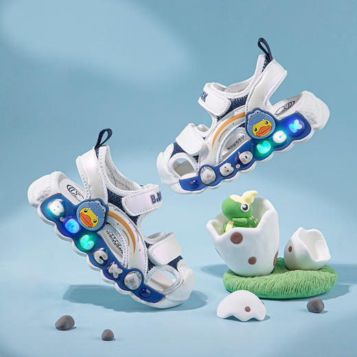 【灯鞋】B.Duck小黄鸭童鞋夏季儿童凉鞋22-30 B2485026 商品图3