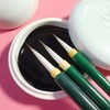 绿紫勾线毛笔 、羊 毛、兔尖国画勾画、画柳叶、描衣纹 商品缩略图1