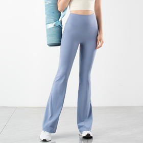 跃牌【倚窗听雨系列】莱卡高腰提臀微喇瑜伽喇叭裤CK030