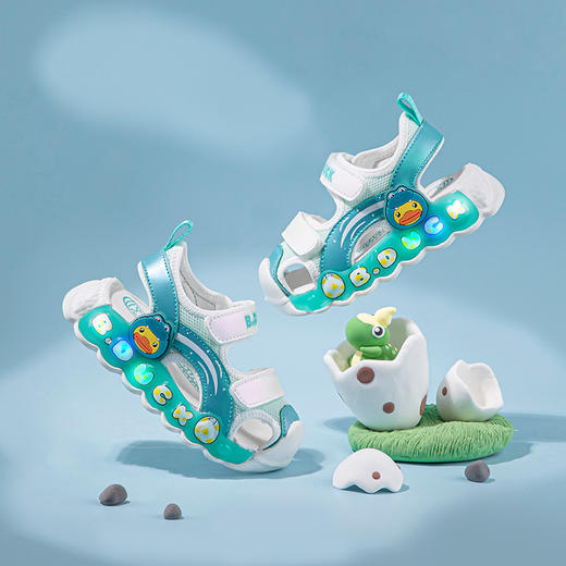 【灯鞋】B.Duck小黄鸭童鞋夏季儿童凉鞋22-30 B2485026 商品图2