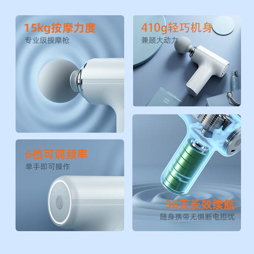 德国专业级筋膜枪电动按摩器男女肌肉放松mini充电式颈膜枪 商品图2