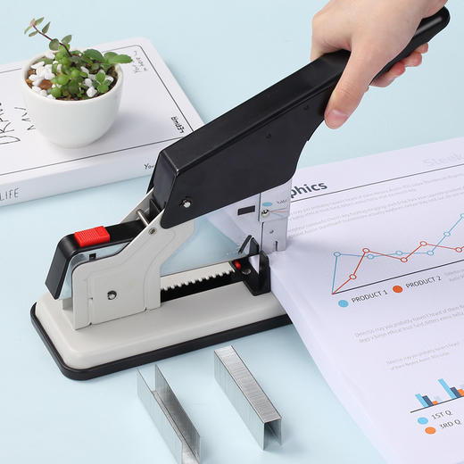 齐心 B3056 厚层订书钉(23/23)200页 1000枚/盒 商品图4