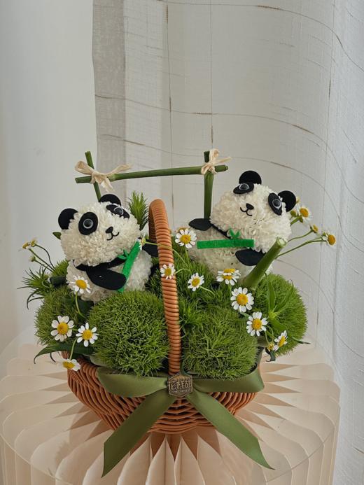 萌萌小熊猫 · 花篮 商品图1