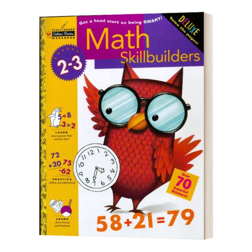 英文原版 Math Skillbuilders Grades 2-3 兰登美国小学数学技能练习册 2-3年级 英文版 进口英语原版书籍 商品图1