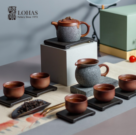 【彼达思】陆宝泉林雅集茶礼茶具套装轻奢高档家用陶瓷功夫茶具办公室一壶六杯泉林雅集