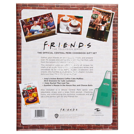 预售 【中商原版】老友记 中央公园食谱套装 Friends The Official Central Perk Cookbook Gift Set 英文原版  Kara Mickelson 商品图1