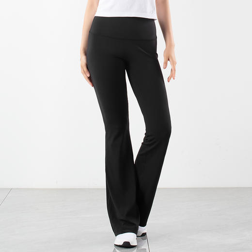 跃牌【倚窗听雨系列】莱卡高腰提臀微喇瑜伽喇叭裤CK030 商品图6