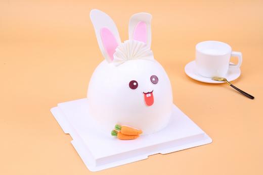 儿童生日蛋糕萌萌兔6寸加高 商品图0