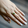 高冰种阳绿翡翠蛋面戒指18k黄金镶嵌 商品缩略图7