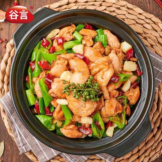 谷言藤椒鲜炒鸡510g*3袋-川香鲜麻口感软嫩7分钟大口吃肉肉-不支持7天无理由退换货 商品图4