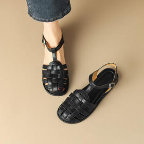 简约舒适，百搭编织罗马凉鞋HBP-5325