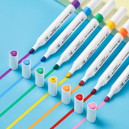 齐心双头水性马克笔ZYMK06-24  24色 商品图2