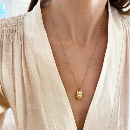 订购8周｜Elise Tsikis-Klerios-甲虫 金色 项链［美国设计师］ 商品图1