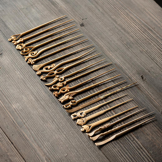 青竹茶针 簪子 竹雕普洱茶撬茶针茶刀茶锥茶拨发簪细 茶道六君子配件 商品图9