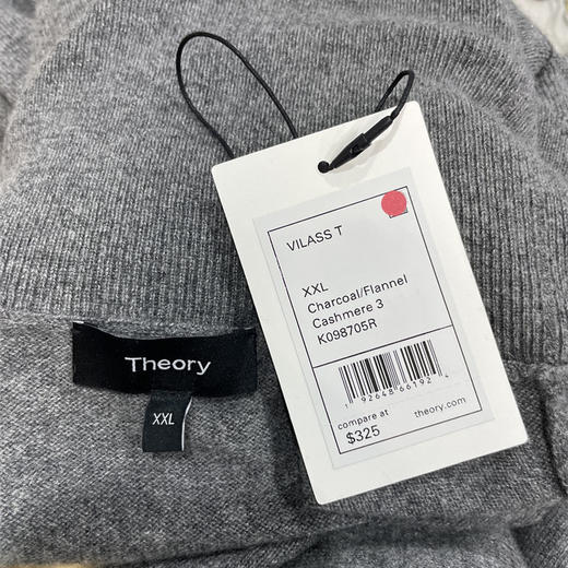 THEORY/希尔瑞 男士纯色纯羊绒针织保暖高领毛衣 商品图3