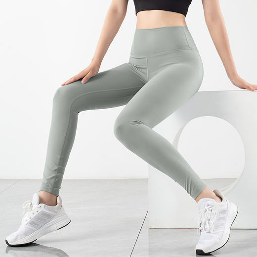 跃牌【倚窗听雨系列】裸感高腰提臀瑜伽裤CK028 商品图12