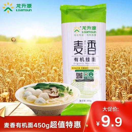 龙升源 有机挂面 450g/袋   全国配送（偏远地区除外） 商品图0