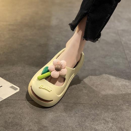 洞洞鞋女包头半拖鞋夏季可外穿2023新款可爱沙滩软底懒人凉拖鞋女 商品图5
