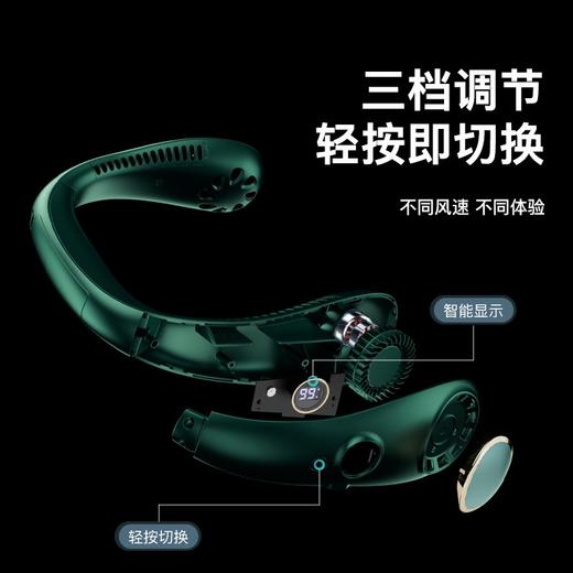 艾青春（AIYOUTH） 挂脖风扇随身便携式USB无叶小风扇手持挂颈懒人长续航静音迷你电风扇N20 商品图1