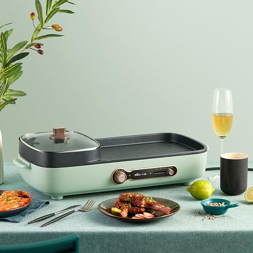 小熊（Bear） 电烧烤炉多功能料理锅电火锅 家用无烟电烤炉烤肉机烤涮一体锅烧烤机 【烤涮一体锅 】DKL-C15G1 商品图7