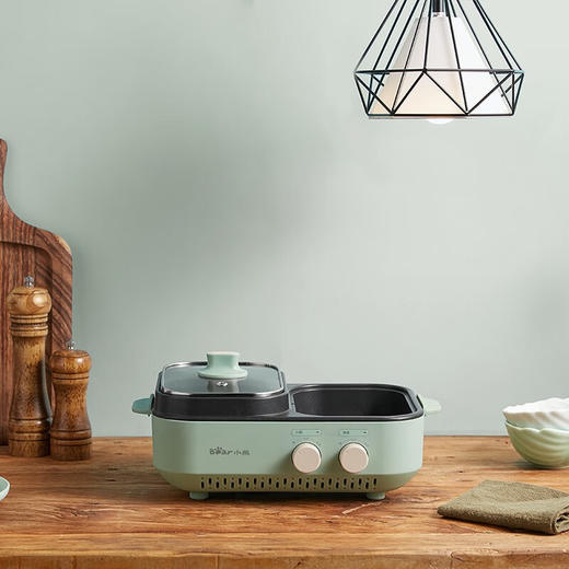 小熊（Bear）电烧烤炉烤串机家用可定时无油烟电烤炉电烤盘烤肉锅 DKL-C12J5 商品图3