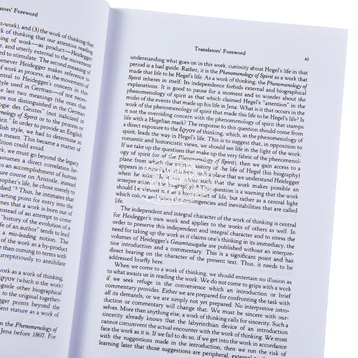 【中商原版】海德格尔：黑格尔的精神现象学 英文原版 Hegel’s Phenomenology of Spirit 哲学 Martin Heidegger 商品图3