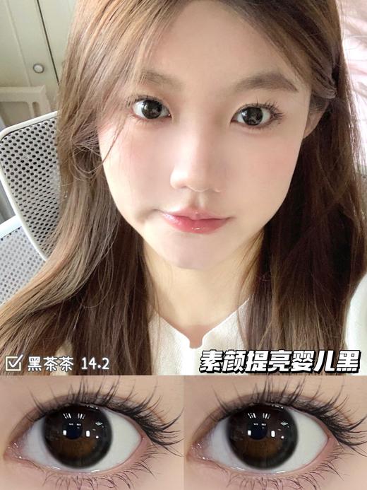 honey egg 半年抛 黑茶茶 直径14.2mm着色13.3mm 商品图0