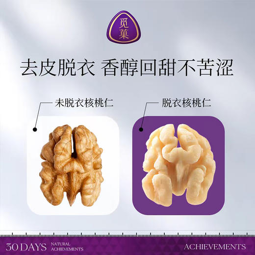 觅菓（miguo）脱衣核桃仁罐装原味干果仁大核桃仁纸皮核桃仁脱衣核桃仁 商品图1