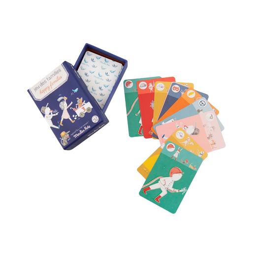 法国 Moulin Roty 假日系列「开心大家庭」益智纸牌游戏, 每个展示盒包装10件 商品图0